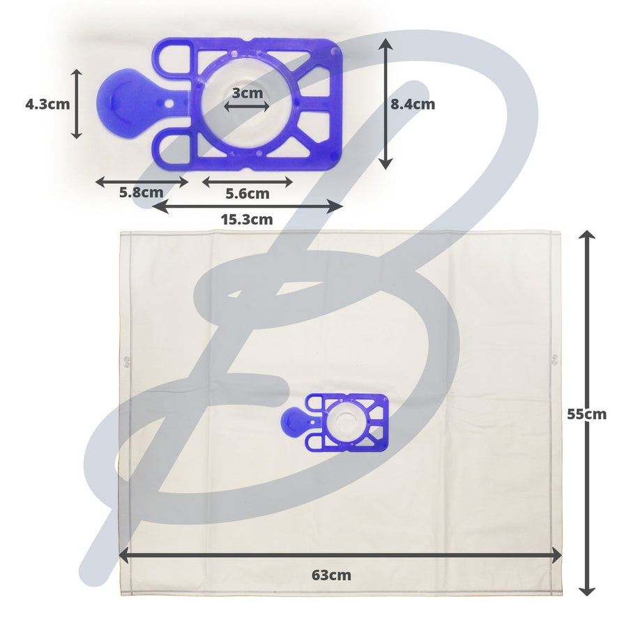 Compatible Microfibre Vacuum Bags (Pack of 10) - AF395^000