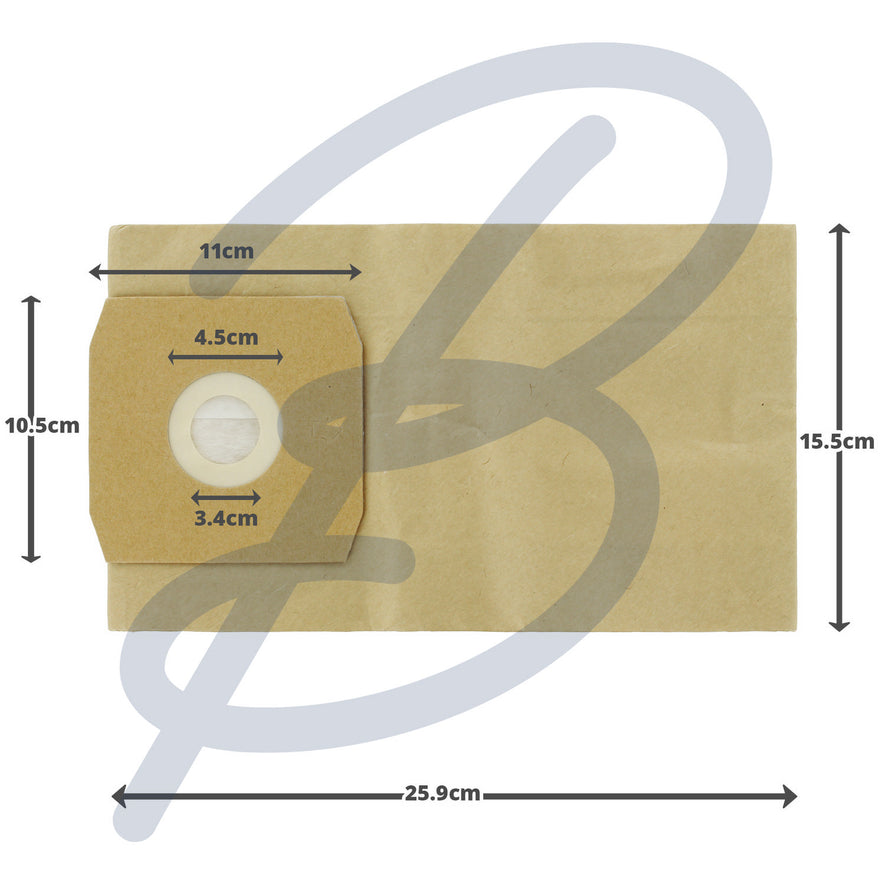 Compatible Paper Vacuum Bags (Pack of 5) - VB166^000