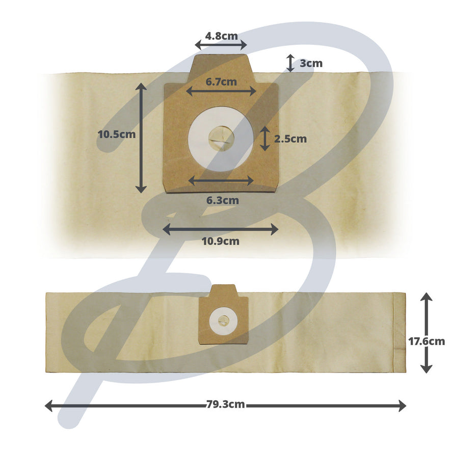 Compatible VB210 Paper Bags (x10) - VB210T^000