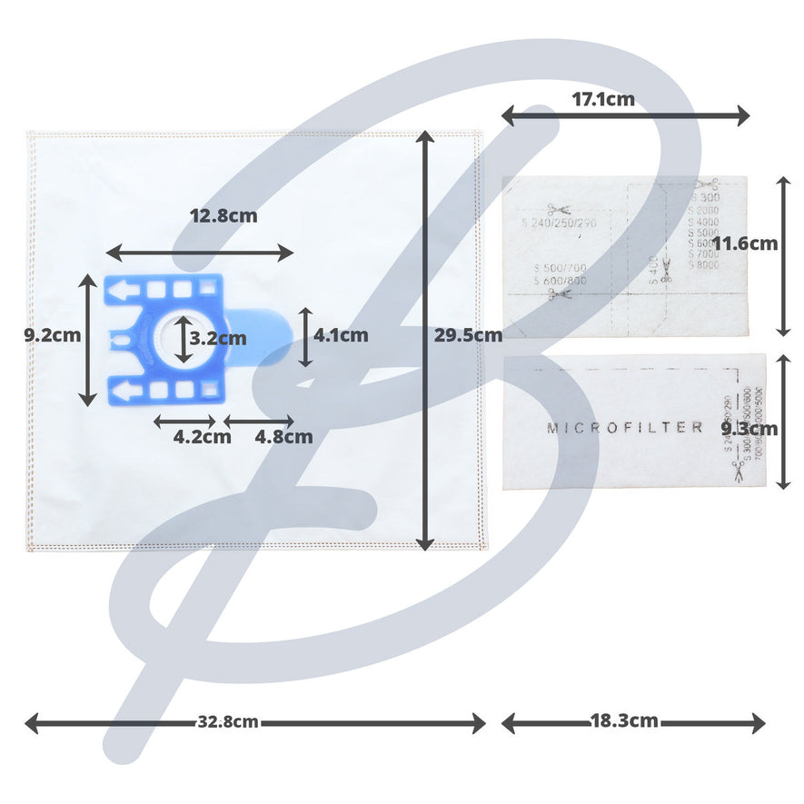 Compatible Microfibre Vacuum Bags (Pack of 20+10) - VB376H20^000