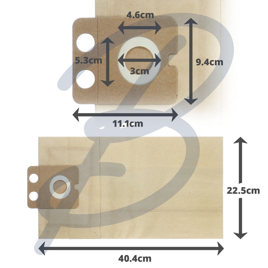 Compatible VB386T for Nilfisk Paper Bags (x10) - VB386T^000