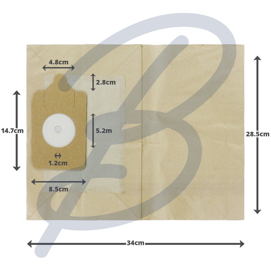 Compatible VB394T for Numatic 'NVM-2B' Paper Bags (x10) - VB394T^000