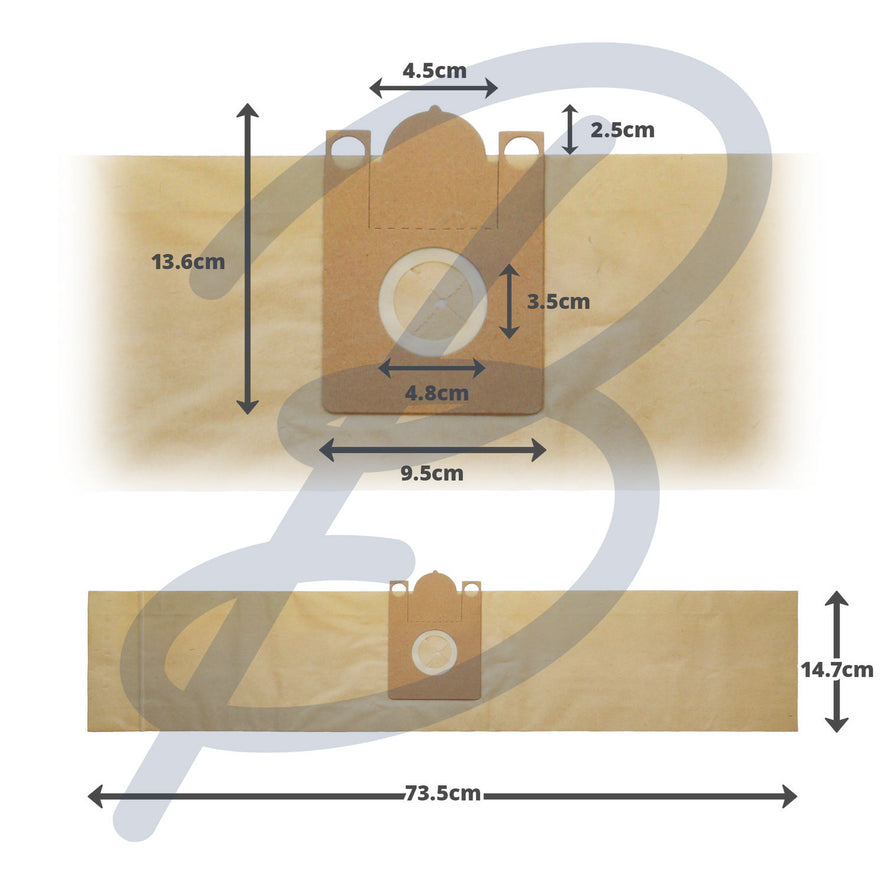 Compatible VB688T for Nilfisk Viking Paper Bags (x10) - VB688T^000