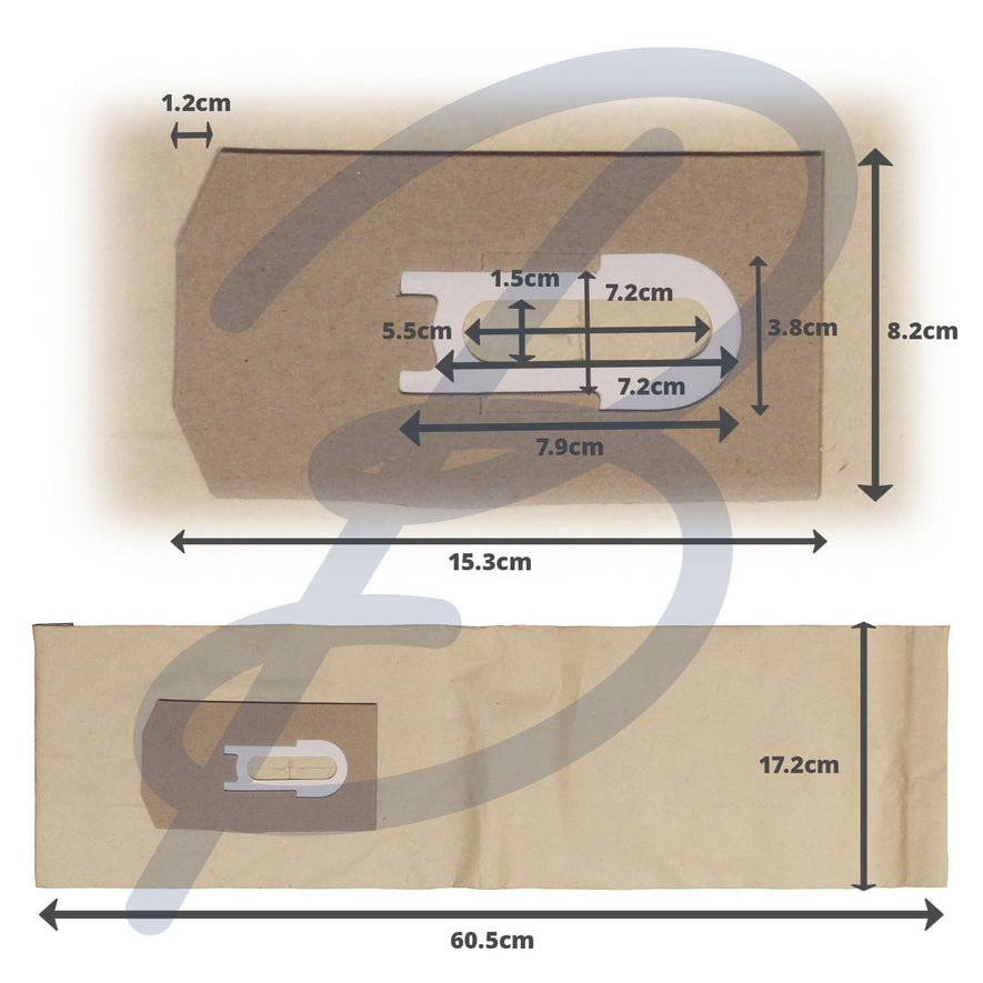 Compatible Paper Vacuum Bags (Pack of 5) - VB810^000