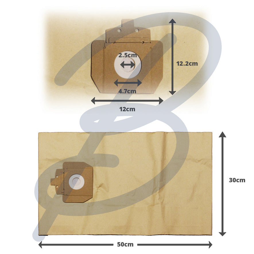 Compatible VB824T for Taski Vento 15 Type Paper Bags (x10) - VB824T^000